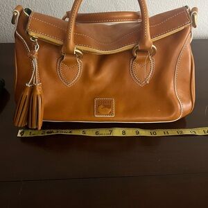 Dooney & Bourke Caramel Leather Satchel